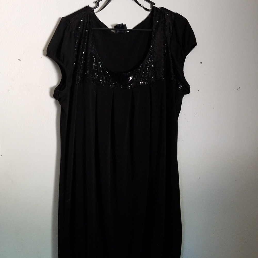 Black sequin dress